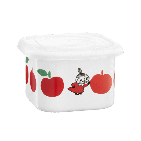 Muumi emailitud säilituskarp kaanega Joyful Apples