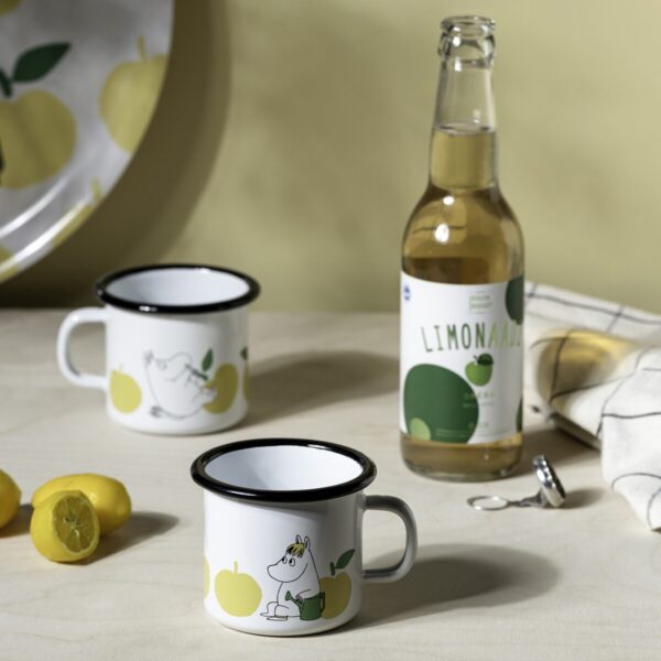 Muumi emailkruus Joyful Apples 2,5dl